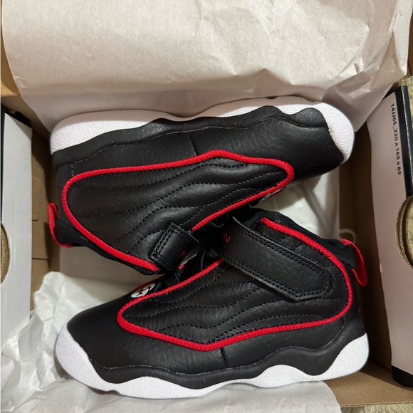 Jordan Other - 🔥 Jordan Black and Red High-Top Sneakers with Dynamic Design NIB Child 10 🔥
